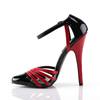 Devious - DOMINA412 High heels - Pole dance shoes - Black/Red Product image
